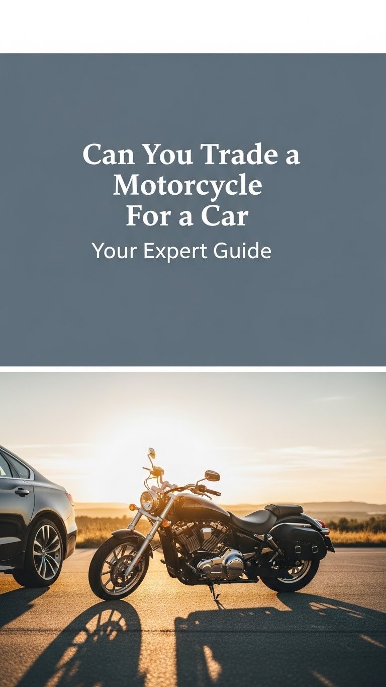 can you trade a motorcycle in for a car