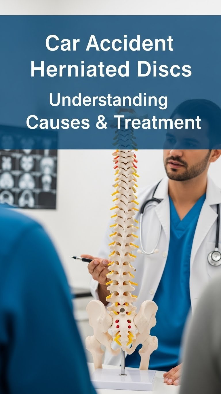 can a car accident cause a herniated disk