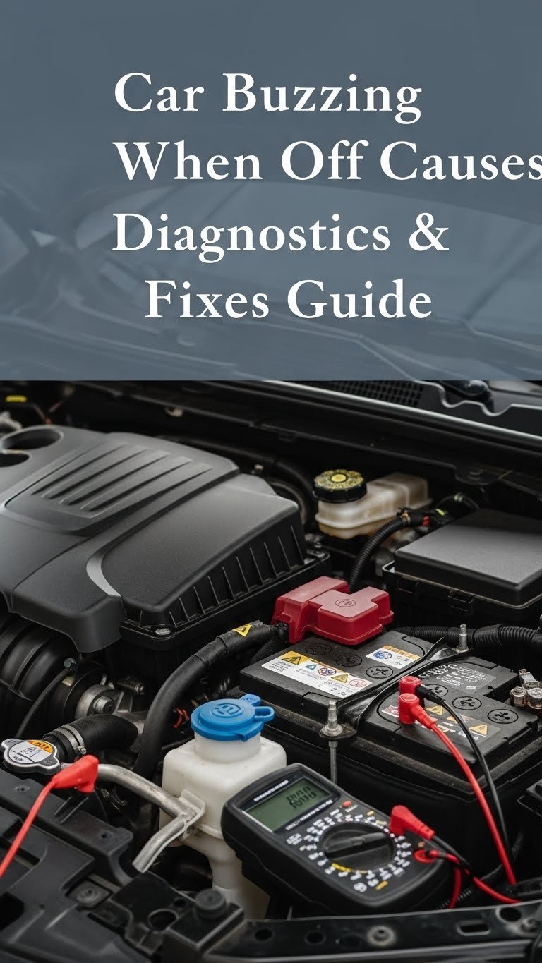 why is my car making a buzzing noise when off