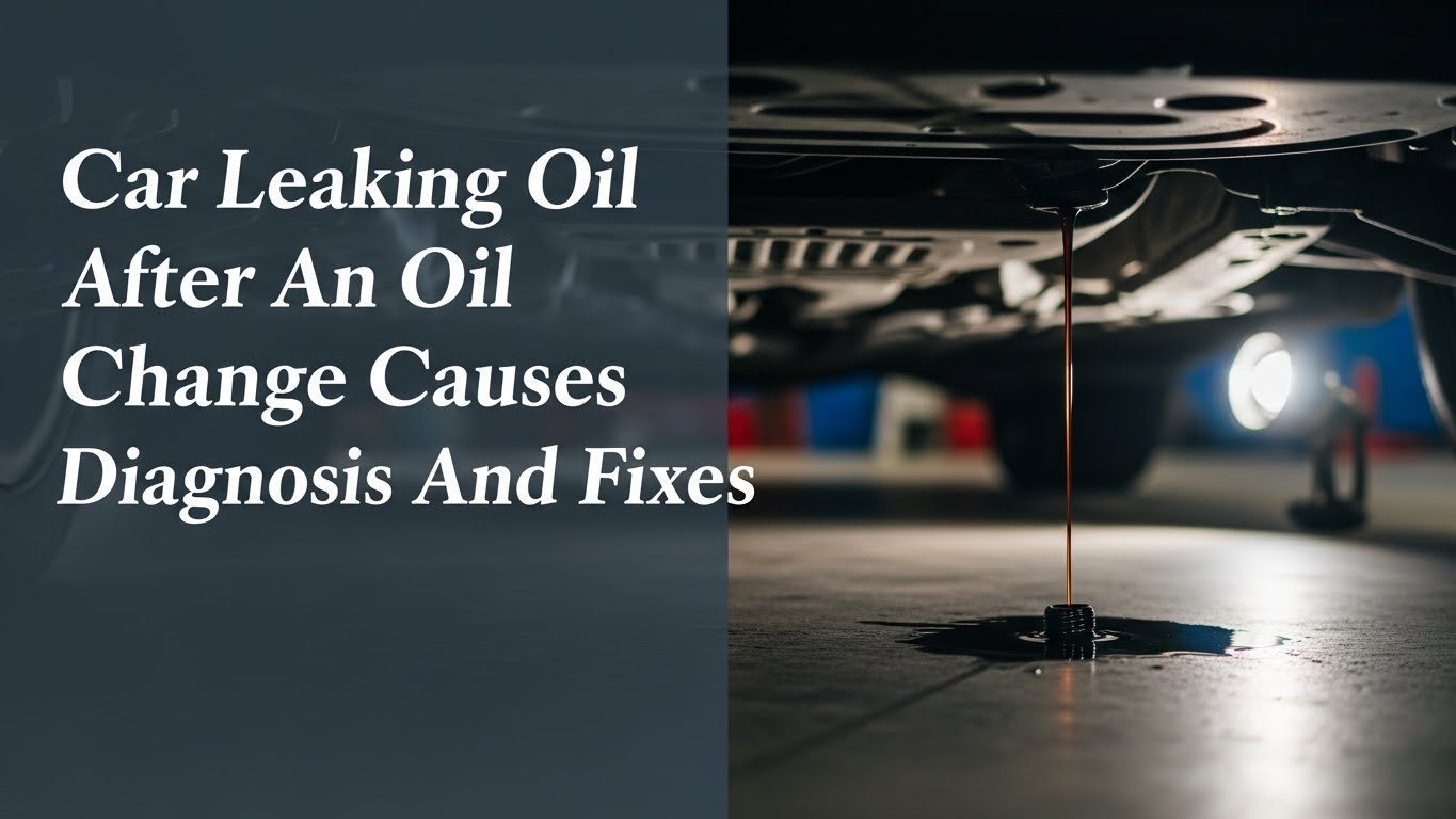 Car Leaking Oil After An Oil Change Causes Diagnosis And Fixes