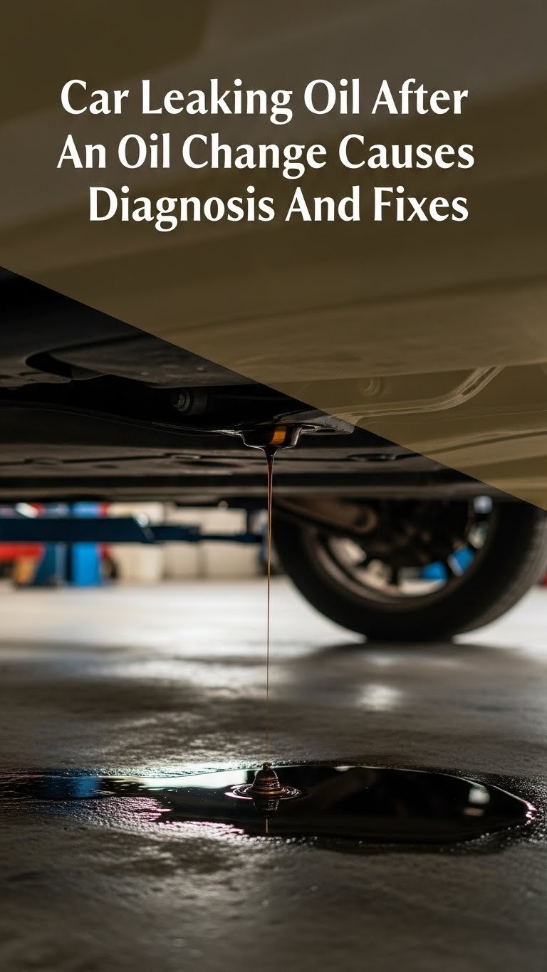 why is my car leaking oil after an oil change