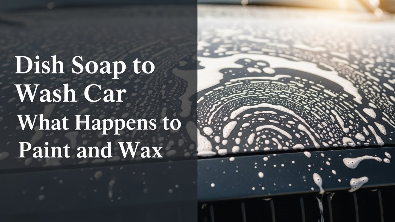 Dish Soap to Wash Car What Happens to Paint and Wax