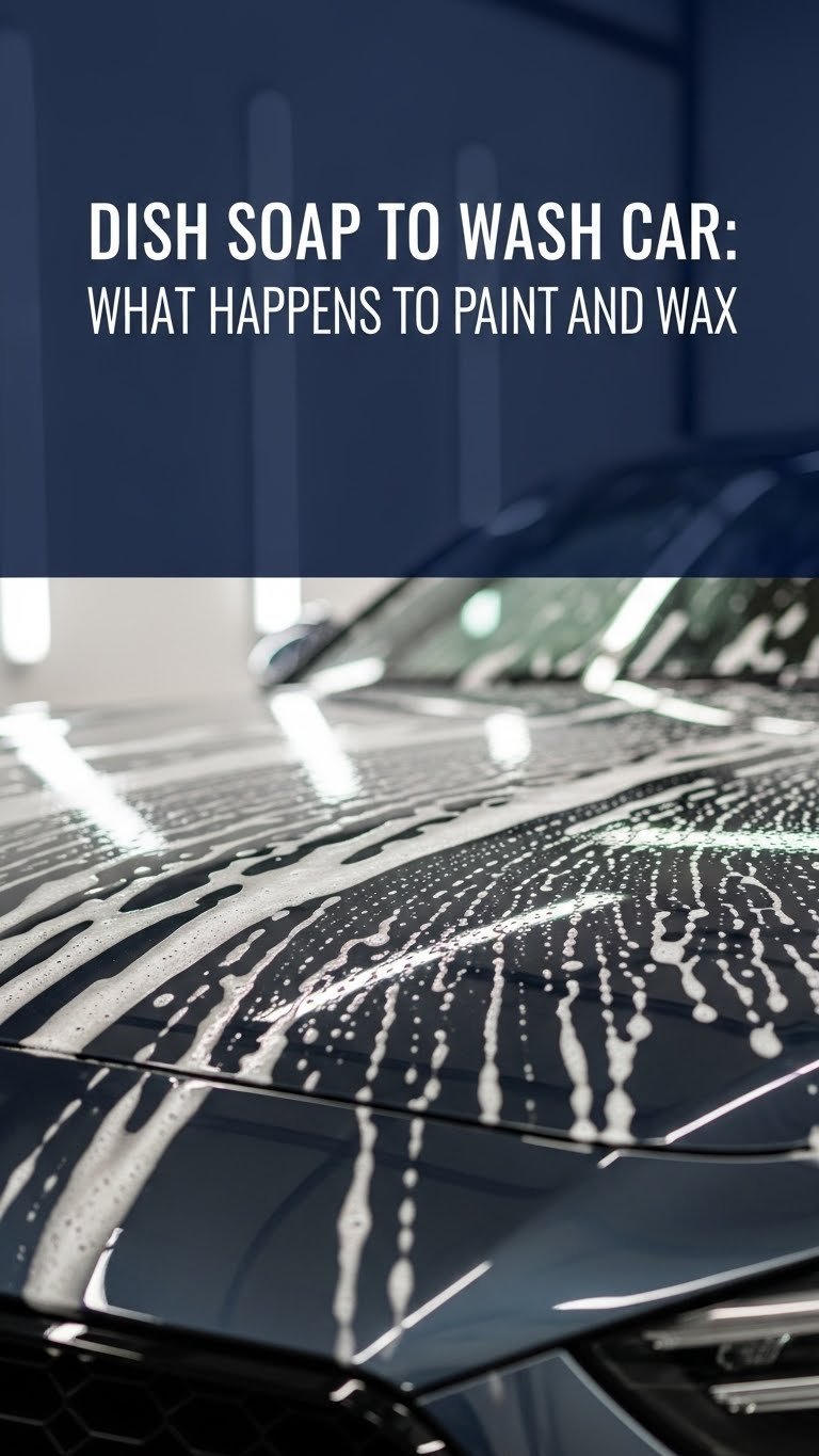 can you use dish soap to wash car