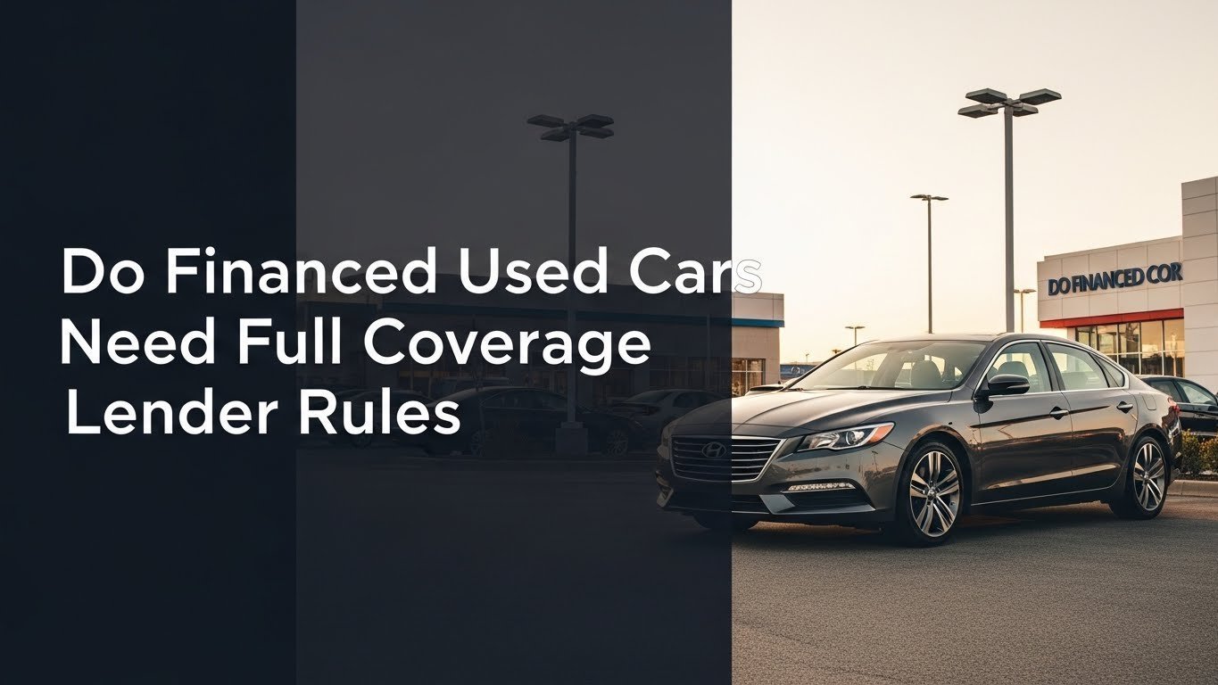 Do Financed Used Cars Need Full Coverage Lender Rules