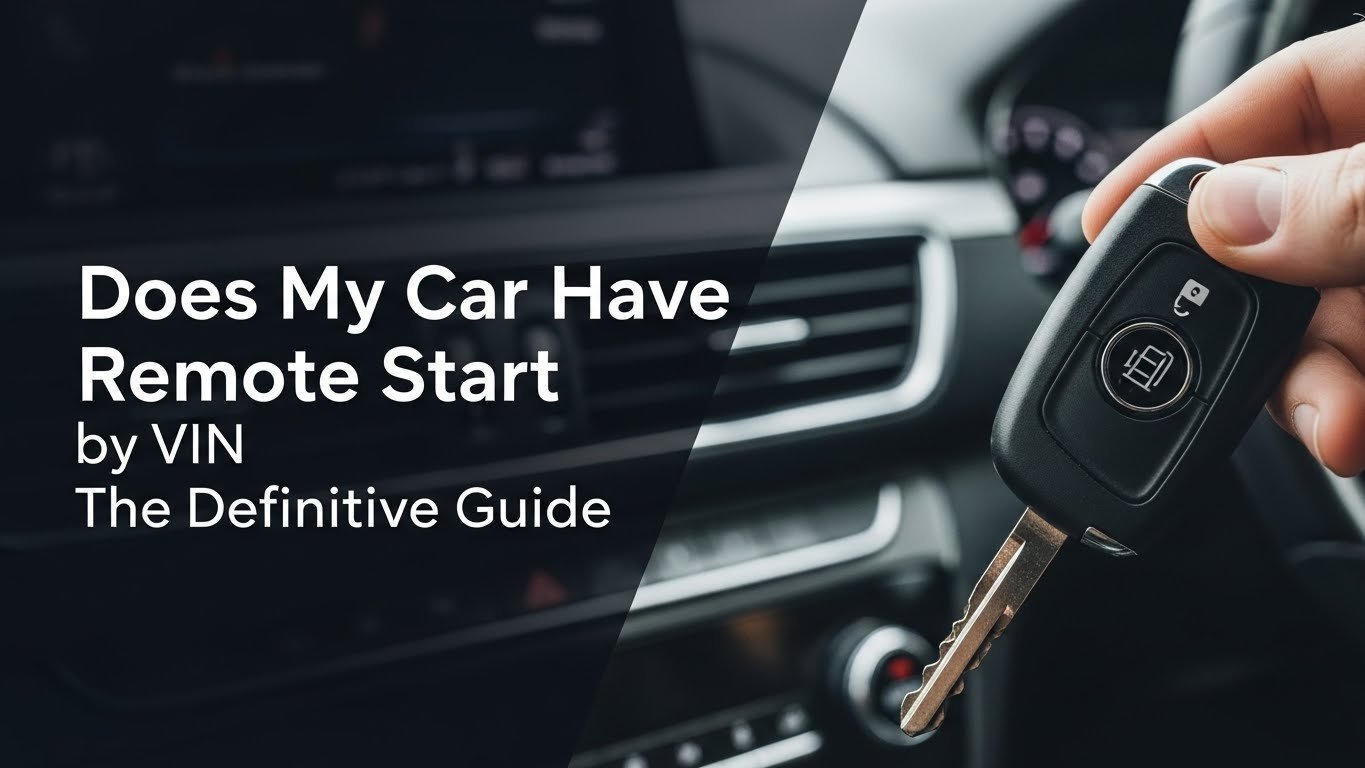 Does My Car Have Remote Start by VIN The Definitive Guide