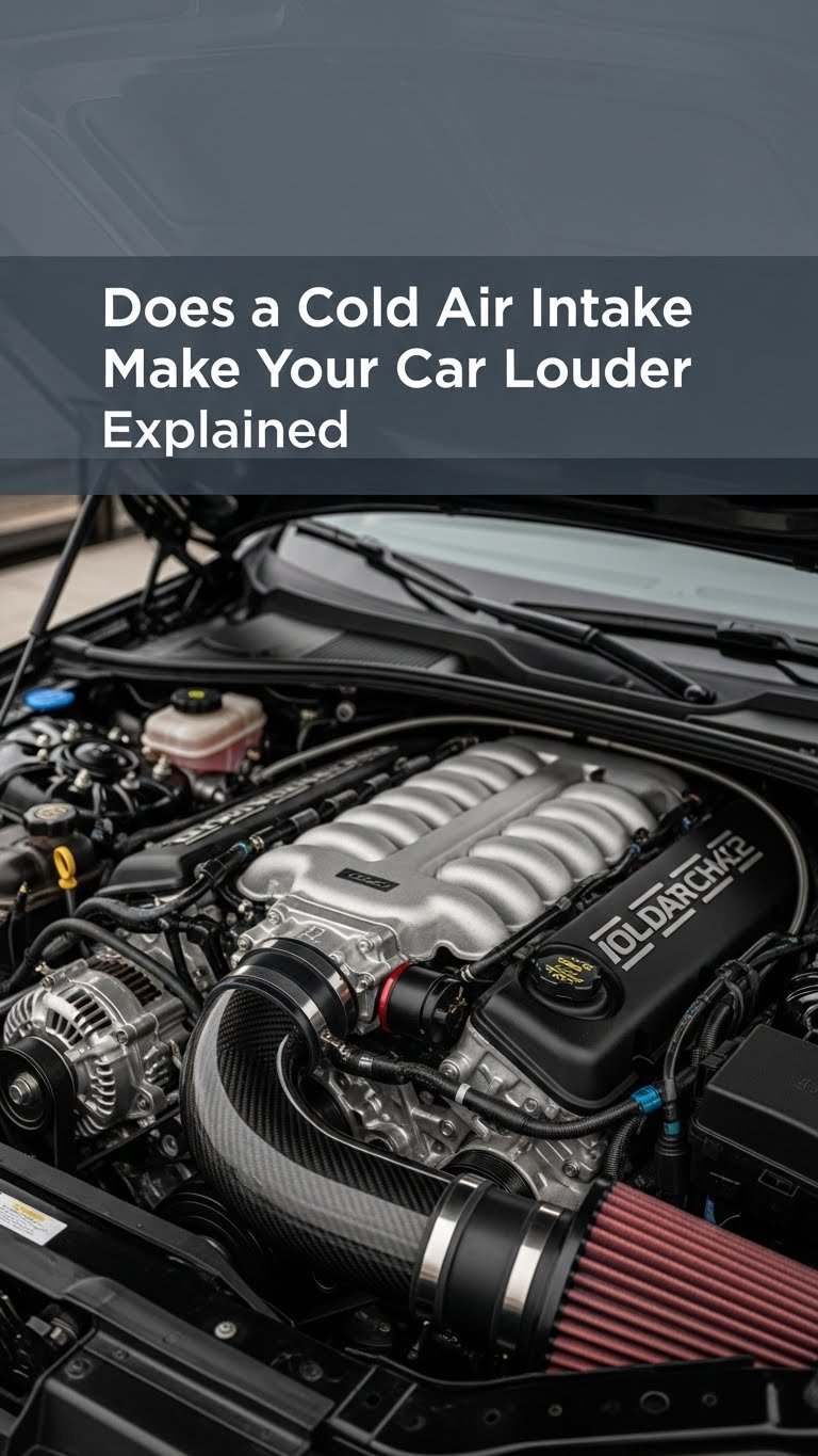 does a cold air intake make your car louder