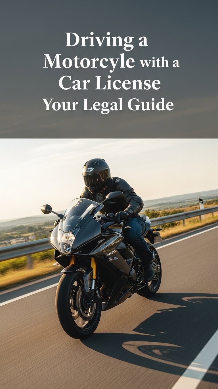 can i drive a motorcycle with a car license