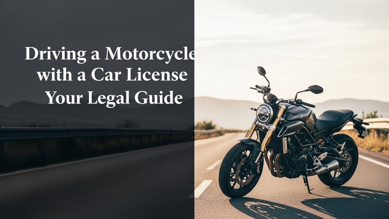 Driving a Motorcycle with a Car License Your Legal Guide