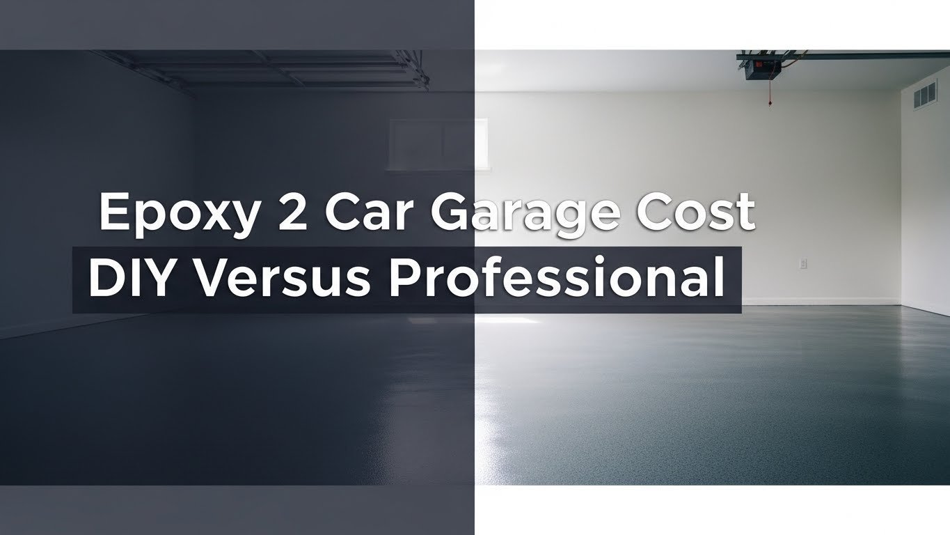 Epoxy 2 Car Garage Cost DIY Versus Professional [year]