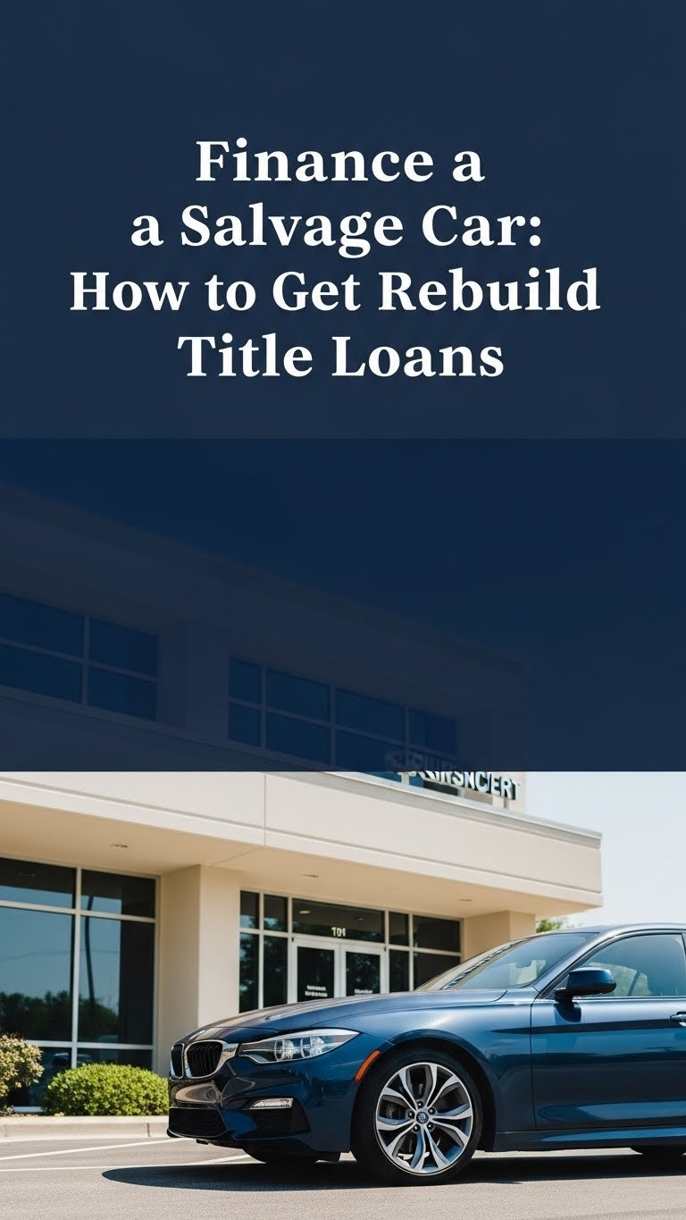 Finance a Salvage Car How to Get Rebuilt Title Loans 1 can you finance a salvage title car