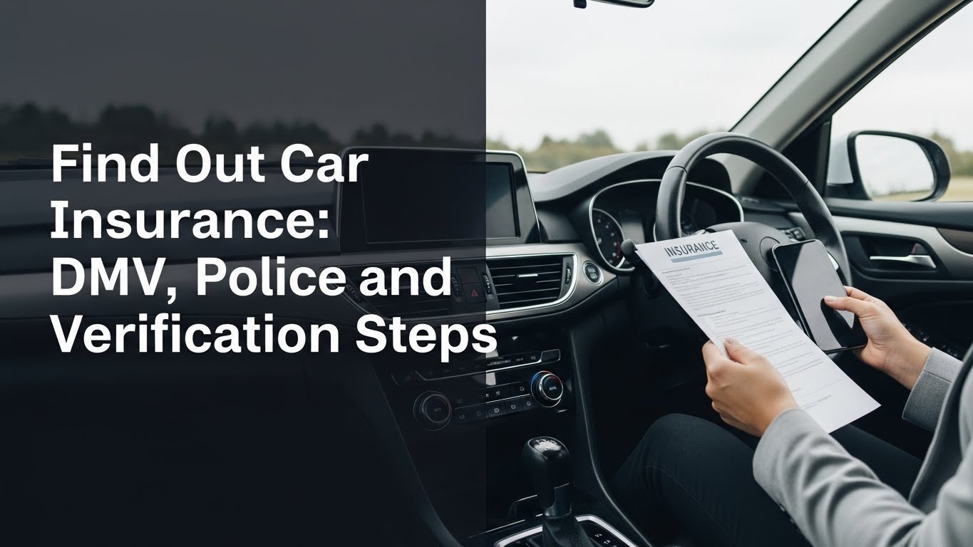 Find Out Car Insurance: DMV, Police and Verification Steps