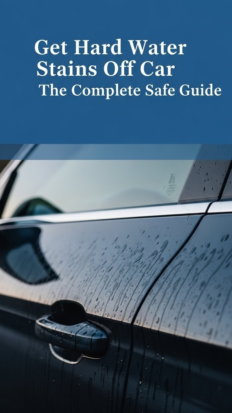 how to get hard water stains off car