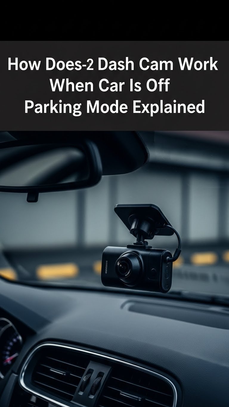 how does dash cam work when car is off