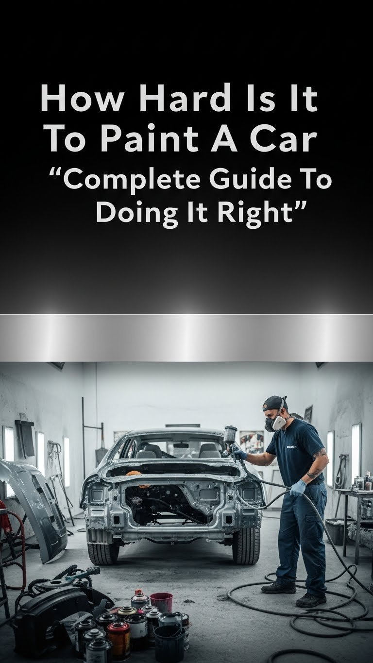 how hard is it to paint a car