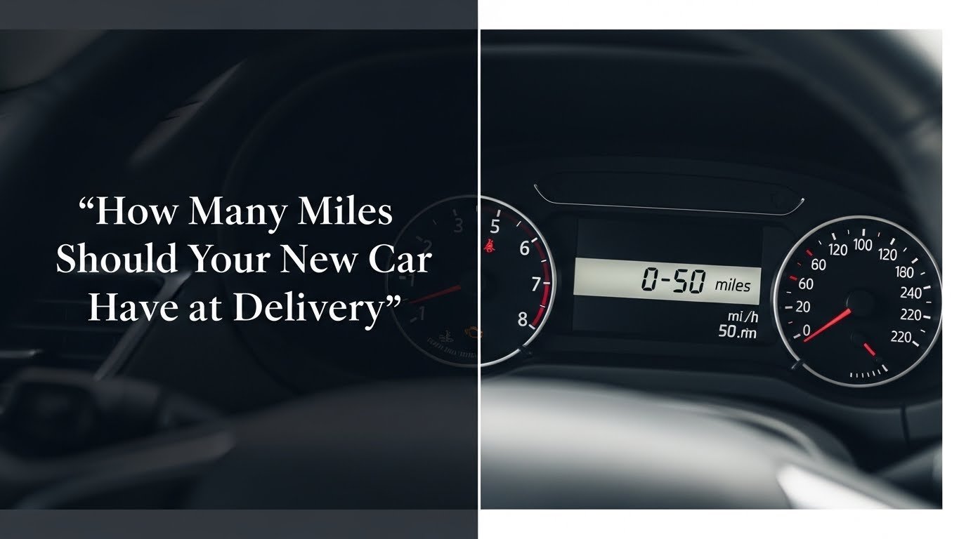 How Many Miles Should Your New Car Have at Delivery