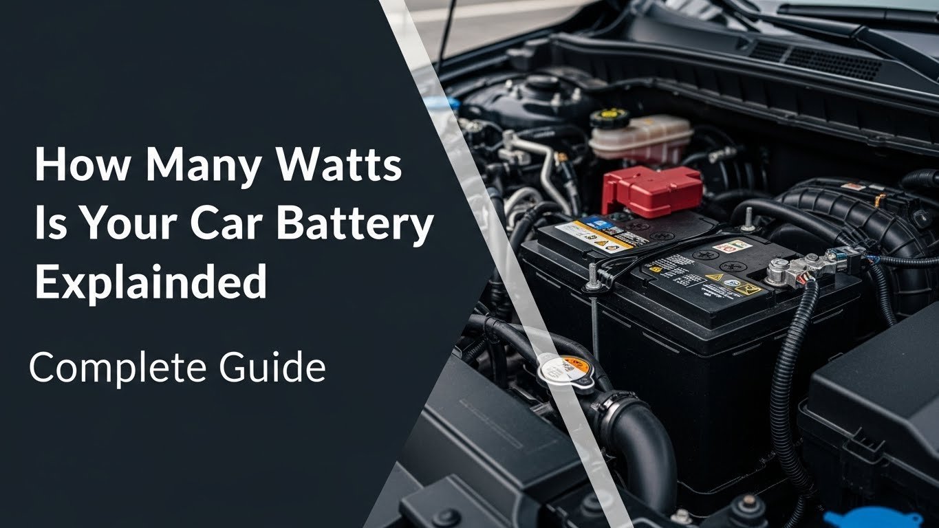 How Many Watts Is Your Car Battery Explained Complete Guide