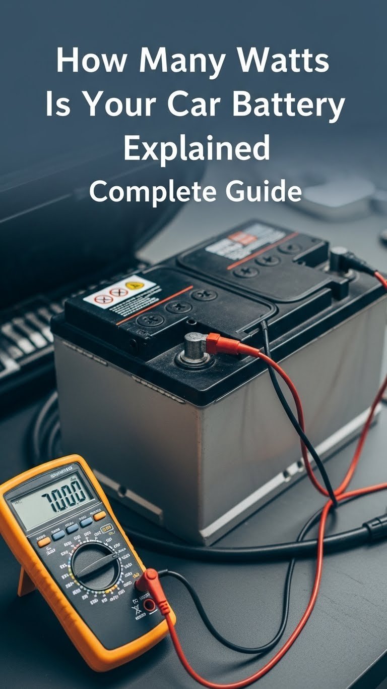 how many watts is car battery