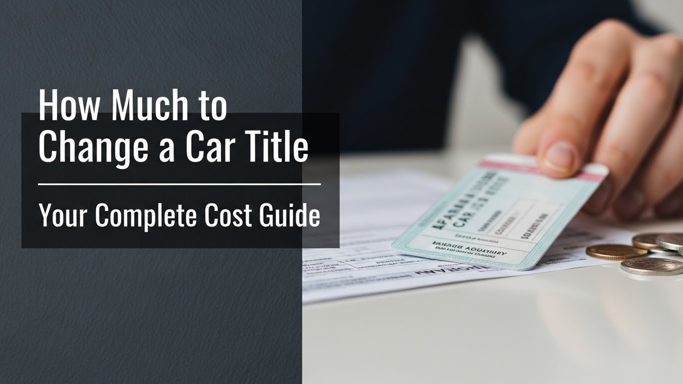 How Much to Change a Car Title Your Complete Cost Guide