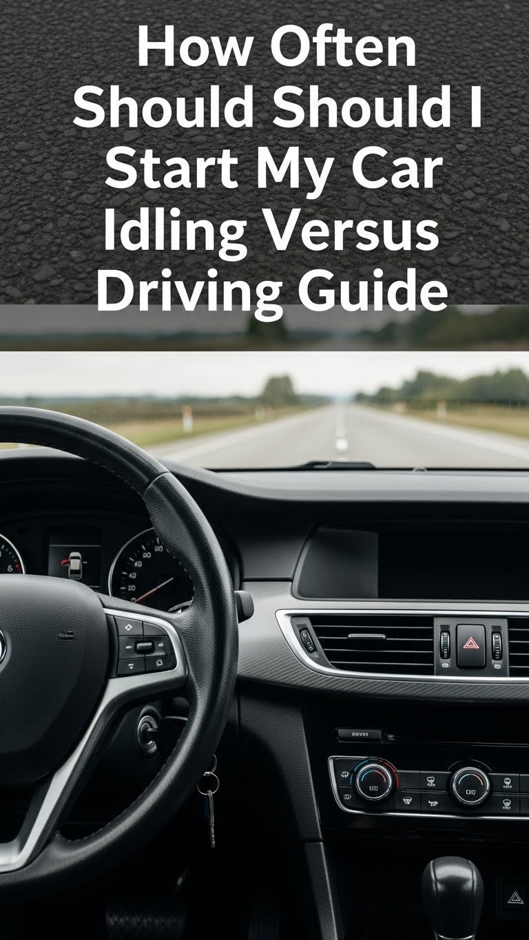 How Often Should I Start My Car Idling Versus Driving Guide 1 how often should i start my car