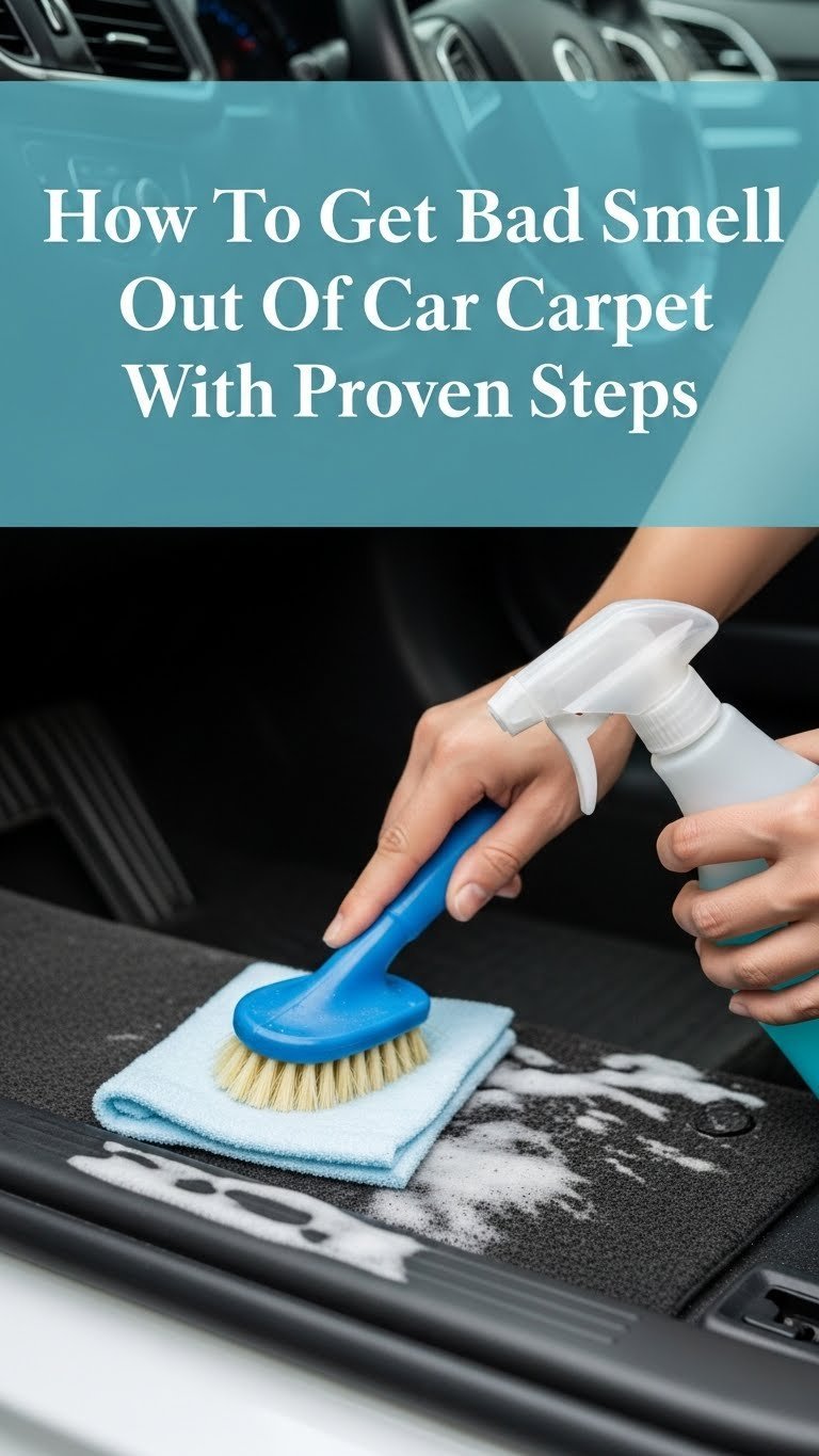 how to get bad smell out of car carpet