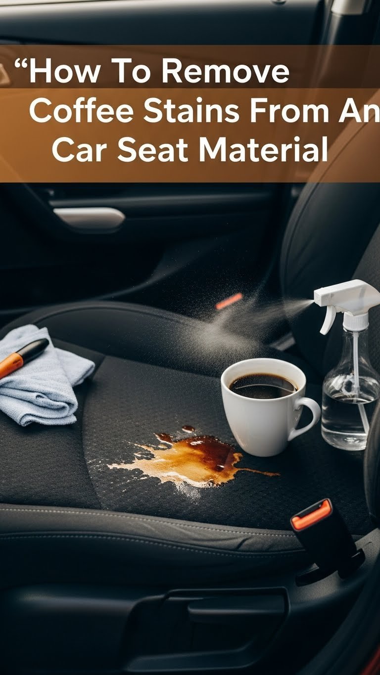 how to get coffee stain out of car seat