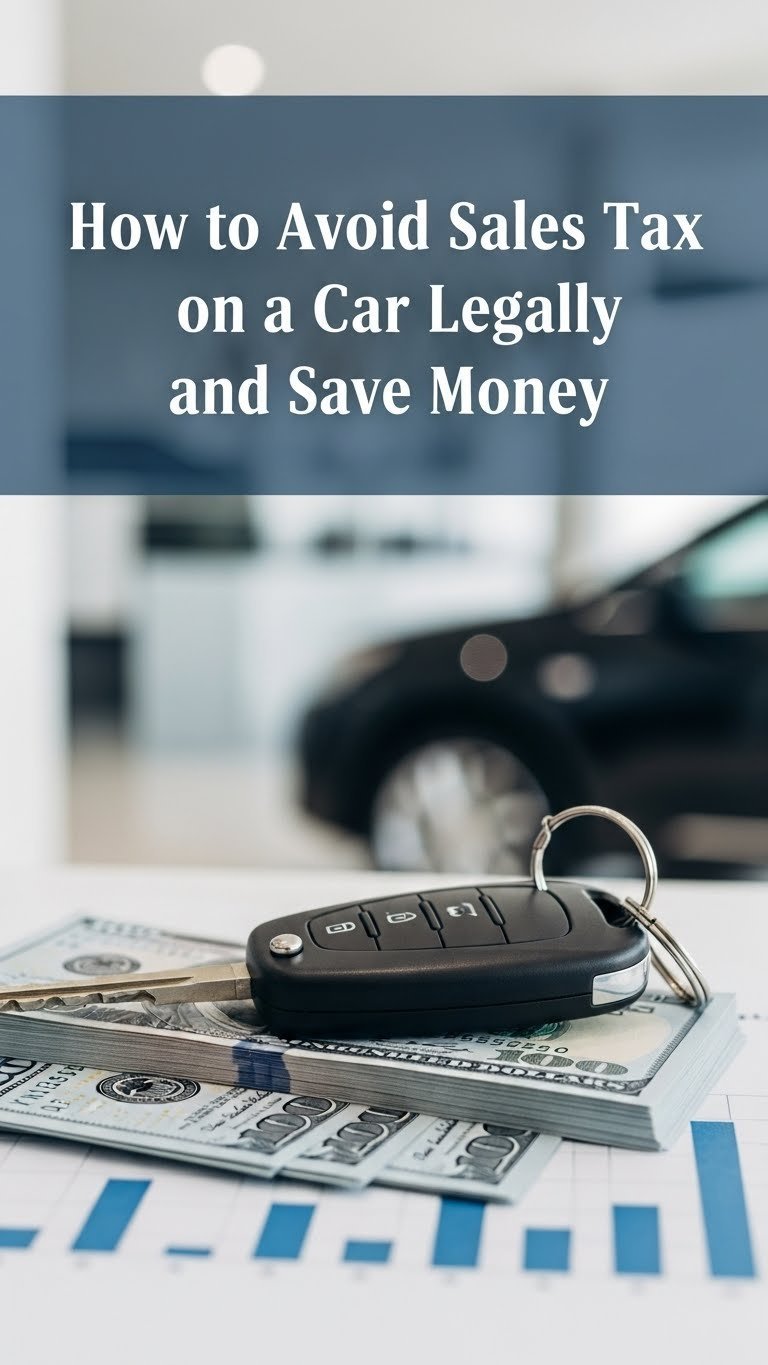 how to avoid sales tax on a car