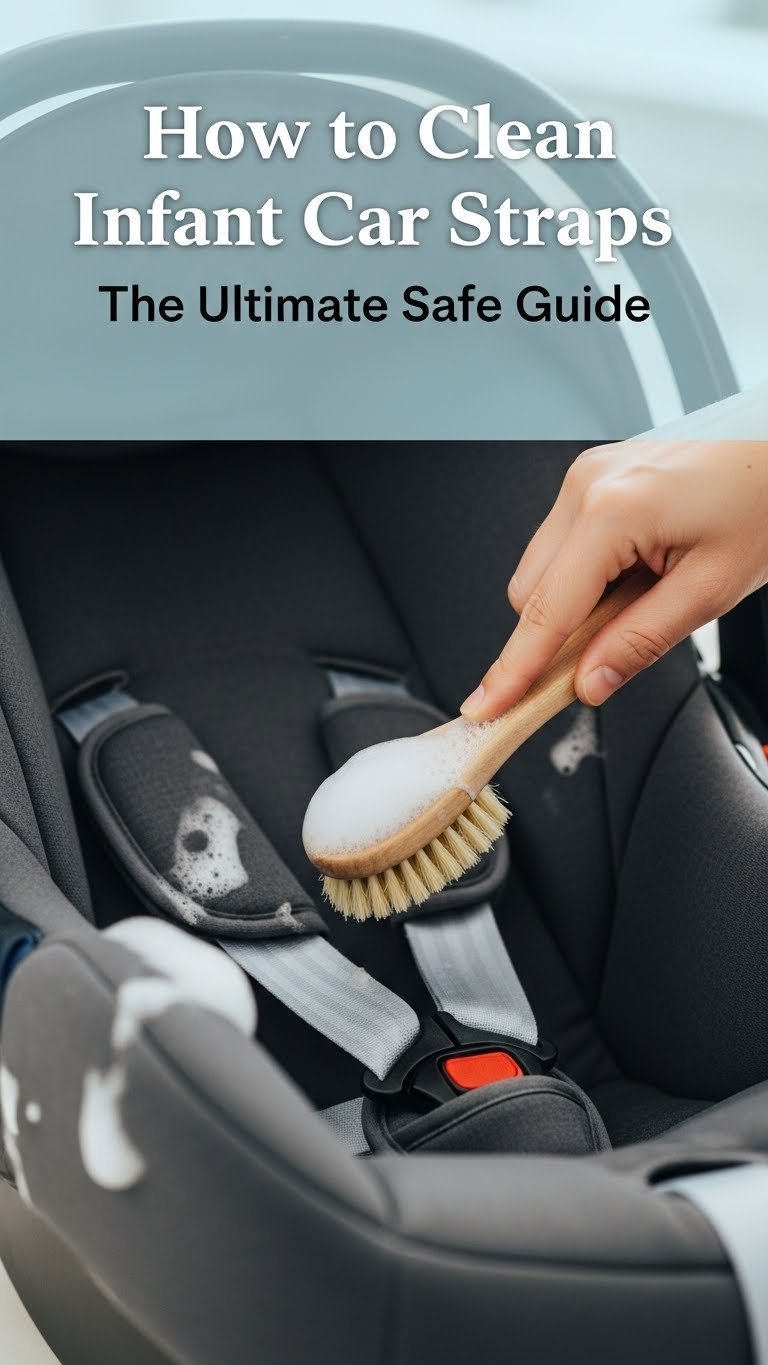 how to clean infant car seat straps