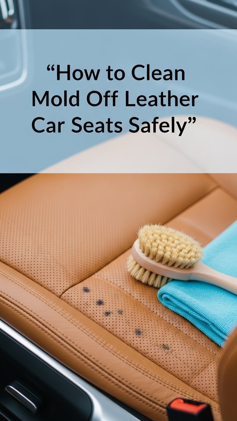 how to clean mold off leather car seats