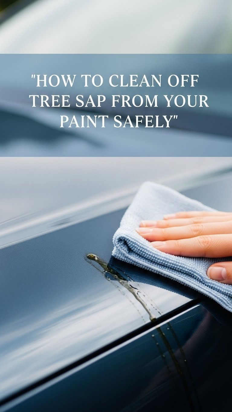 how to clean off tree sap from car