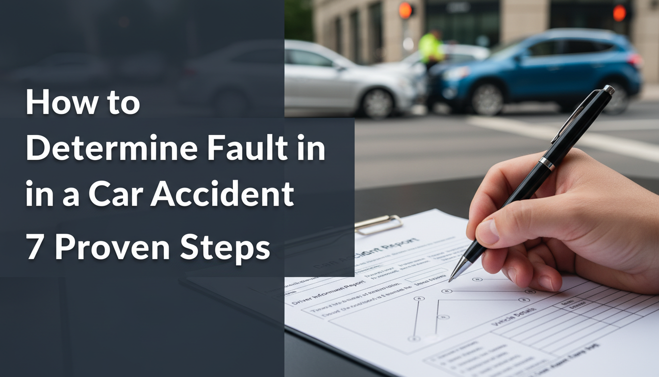How to Determine Fault in a Car Accident 7 Proven Steps