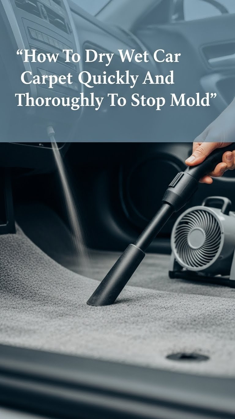 How to Dry Wet Car Carpet Quickly And Thoroughly To Stop Mold 1 how to dry wet car carpet