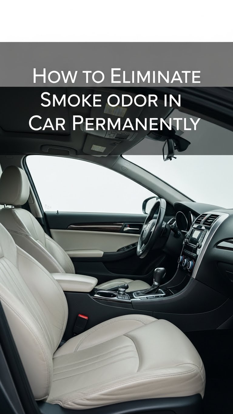 how to eliminate smoke odor in car