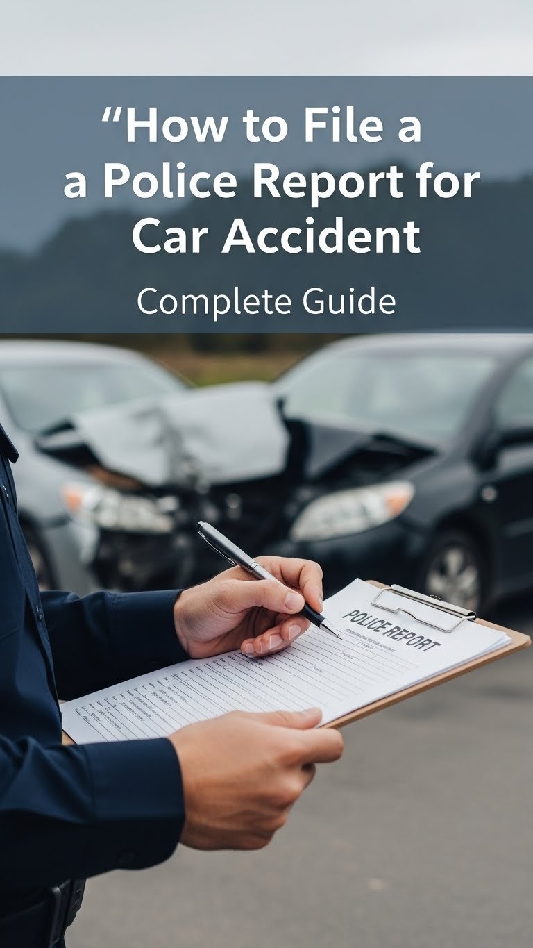 how to file police report for car accident