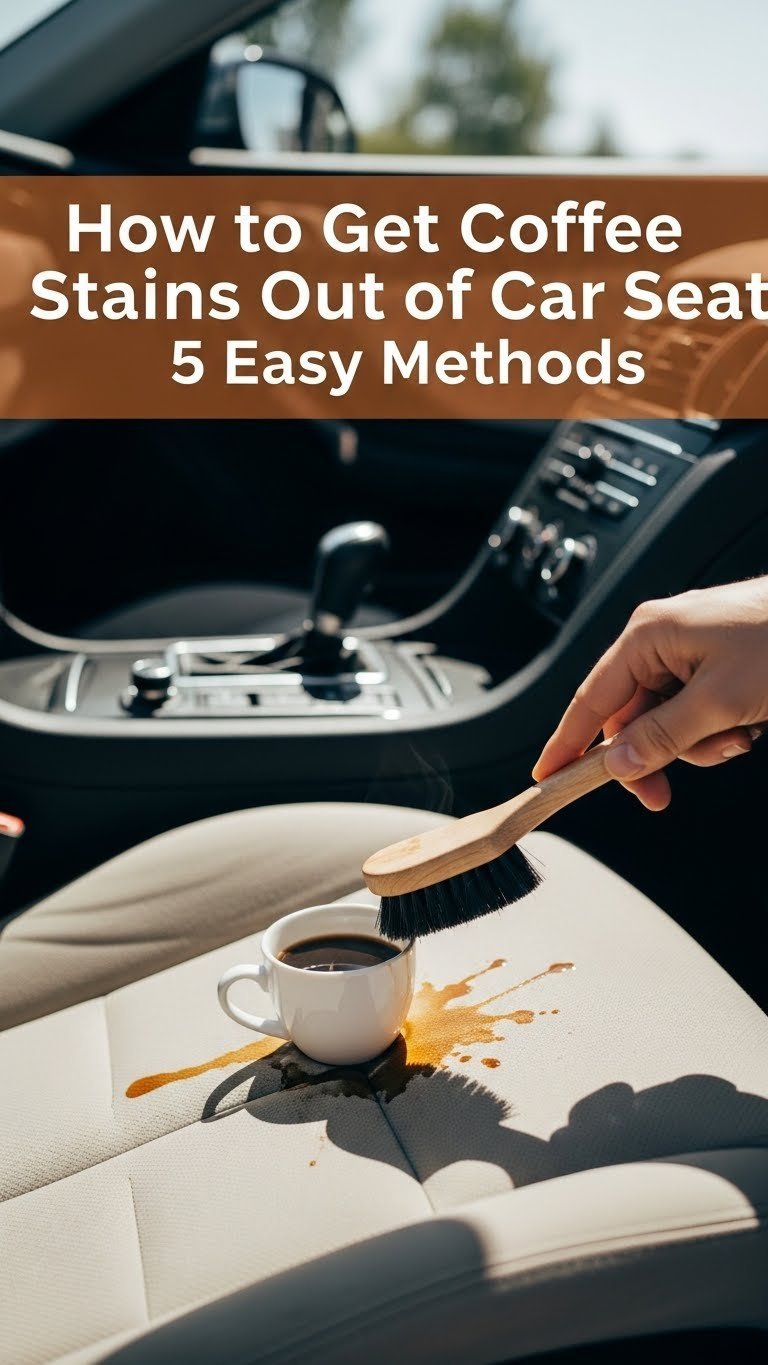 how do you get coffee stains out of car seats