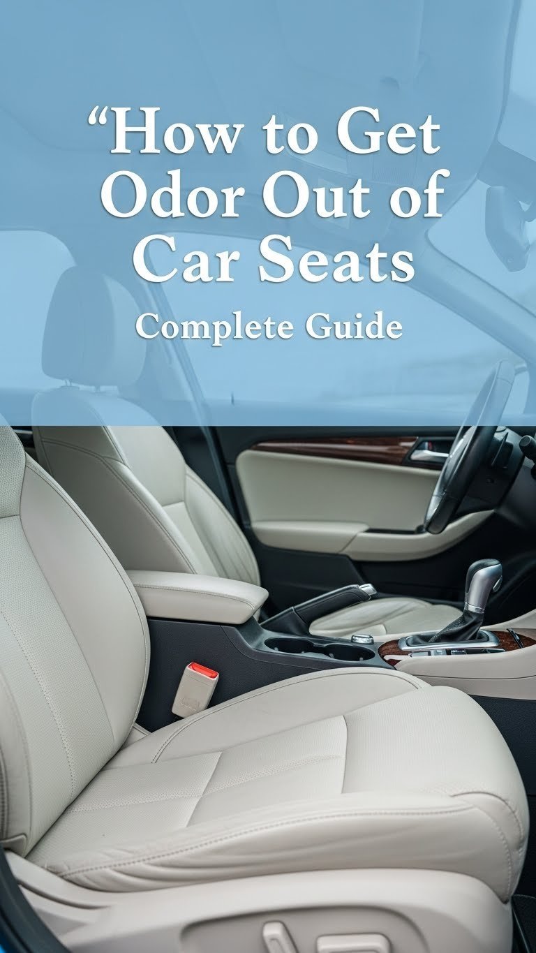 how to get odor out of car seats