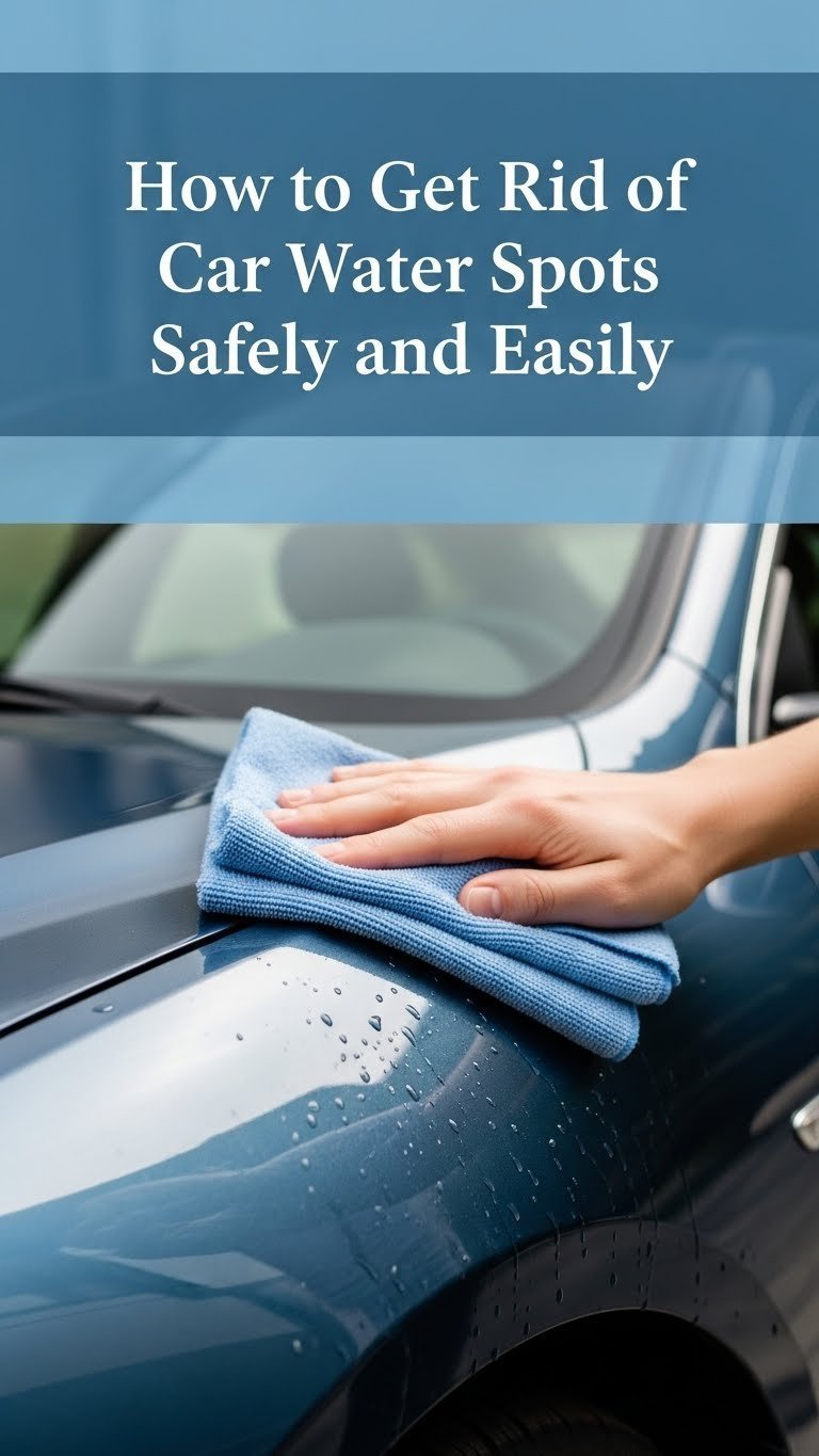how to get rid of water spots from car