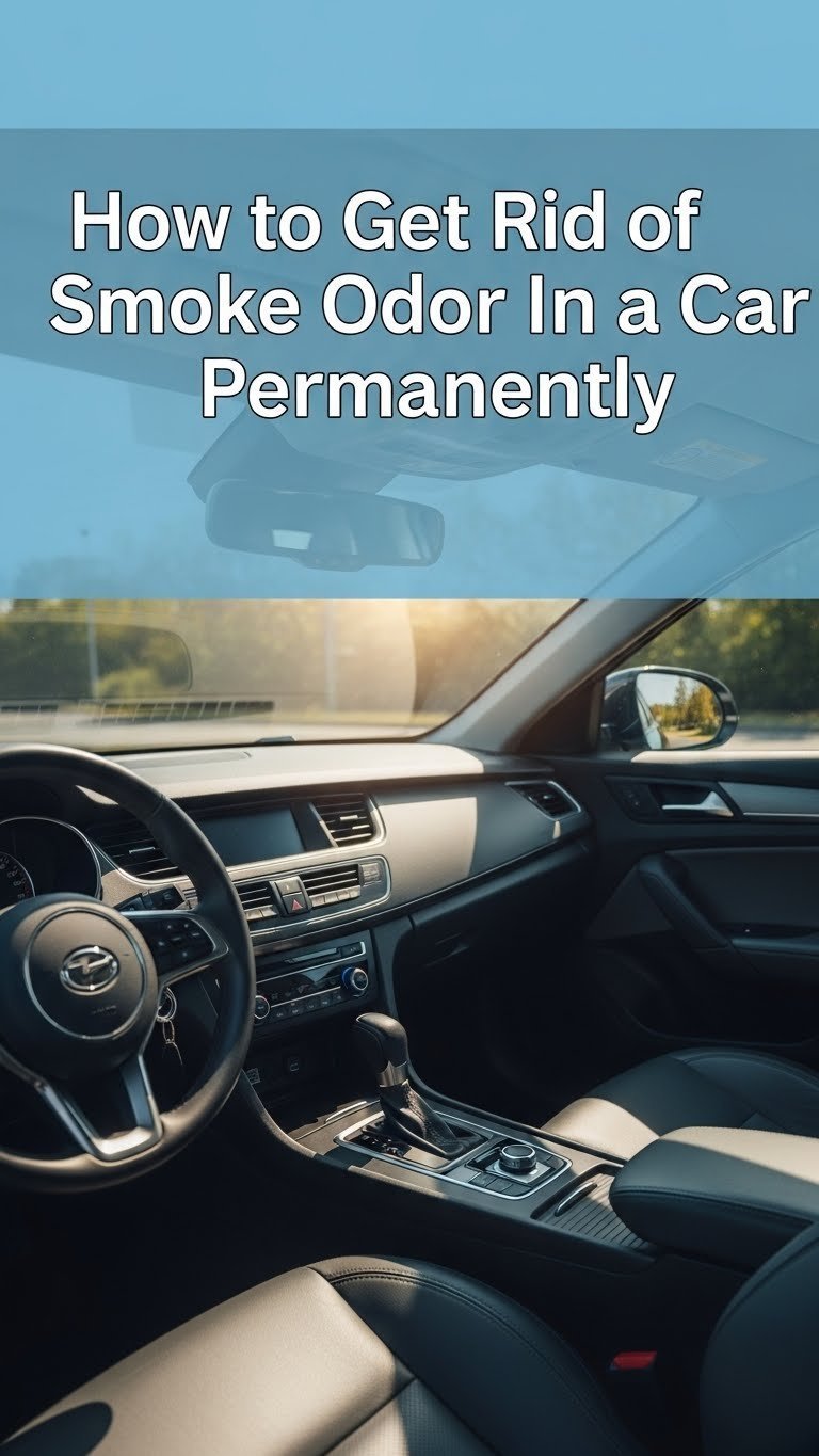 how to get rid of smoke odor in a car