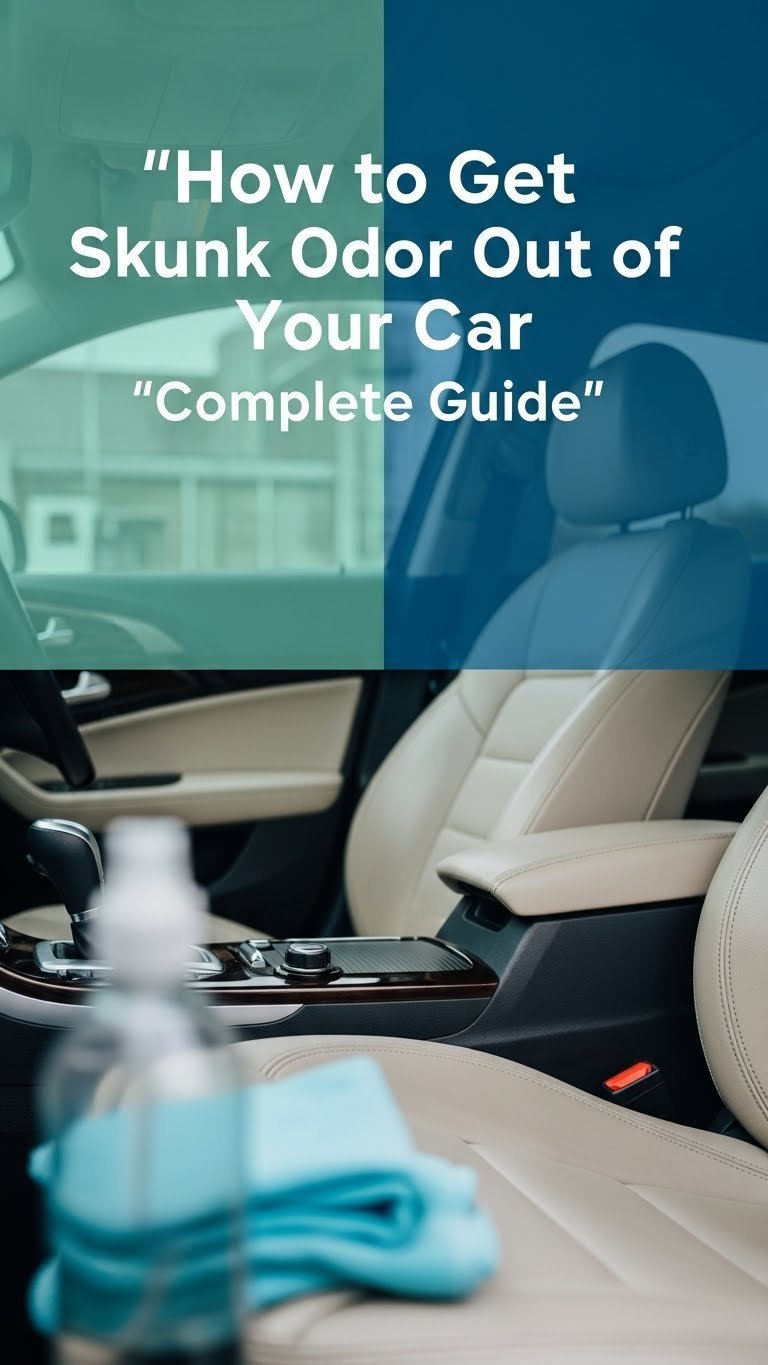 how to get rid of skunk odor in car