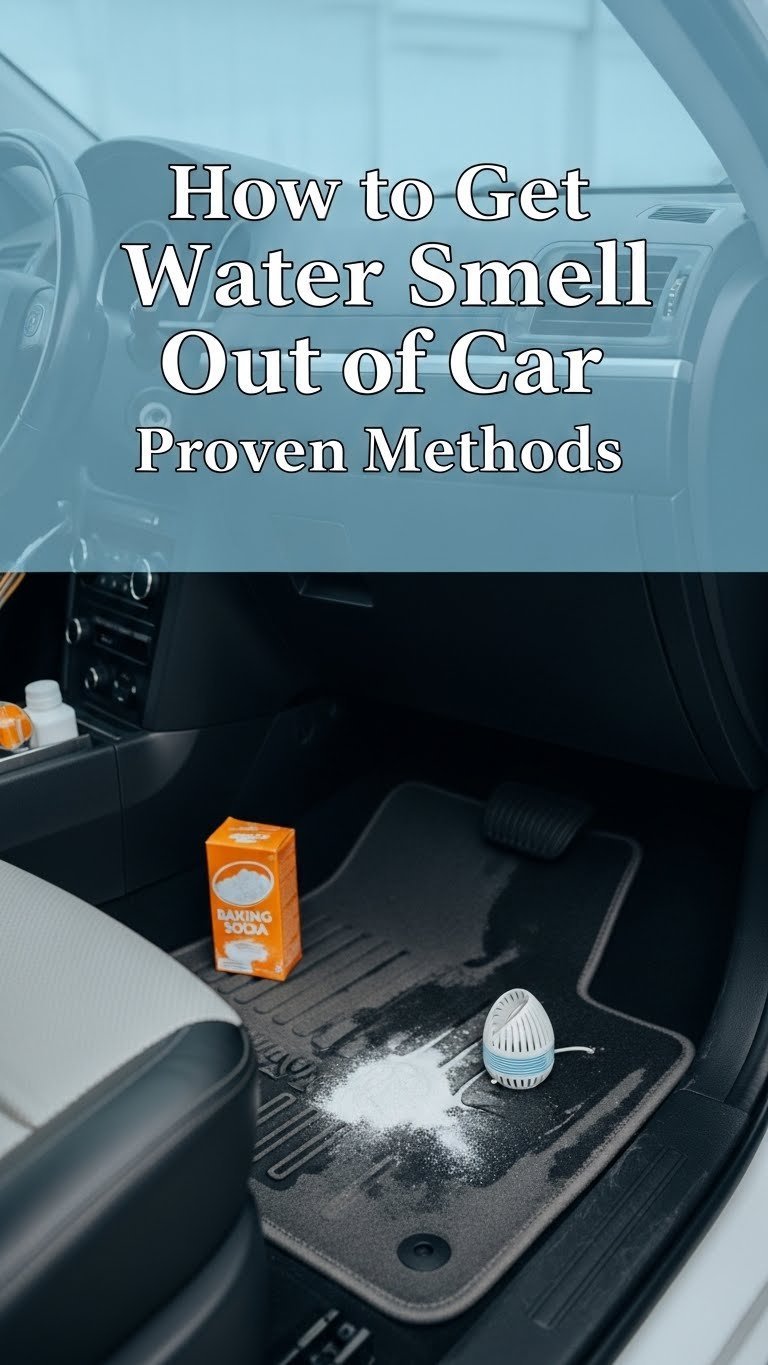 how to get water smell out of car