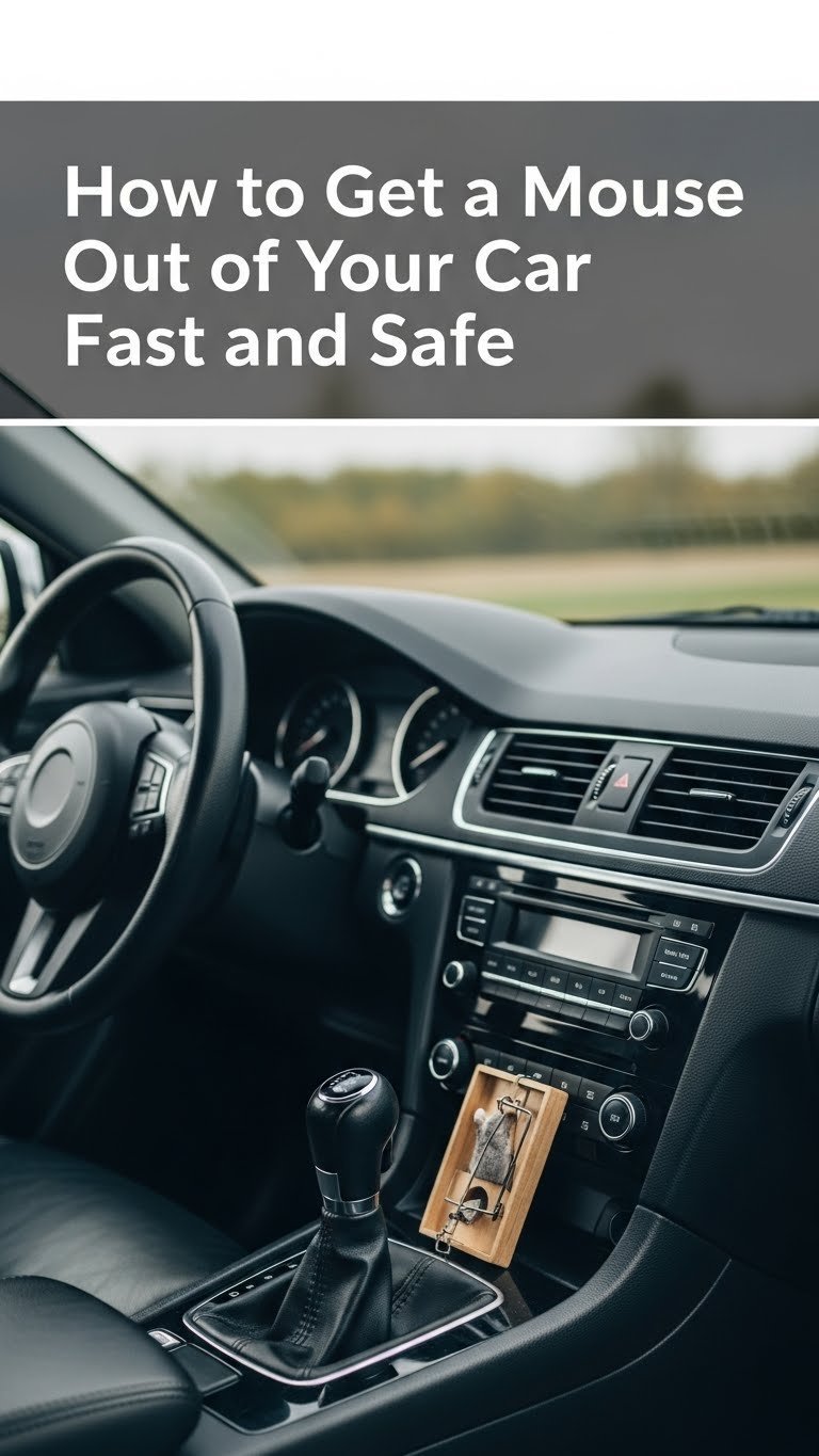 how to get a mouse out of a car