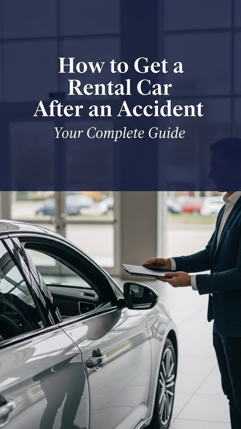 how do i get a rental car after an accident