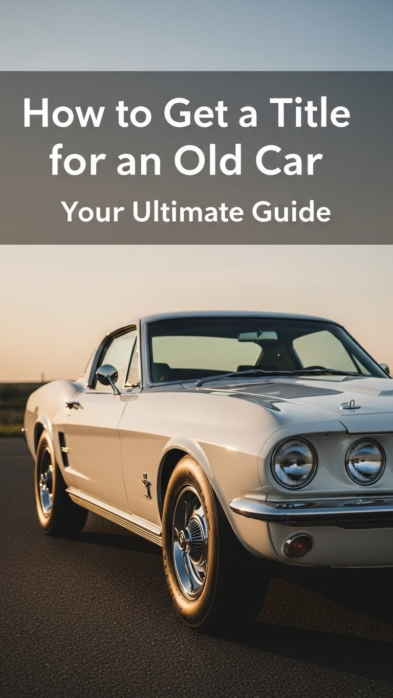 how to get a title for an old car
