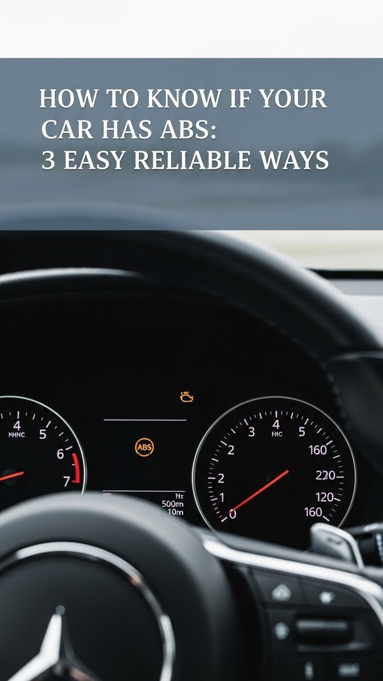 How to Know if Your Car Has ABS 3 Easy Reliable Ways 1 how do i know if my car has abs