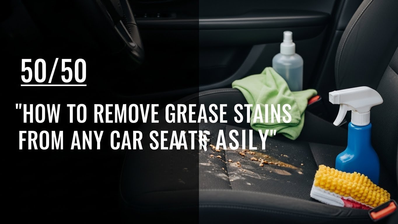 How to Remove Grease Stains From Any Car Seat Easily