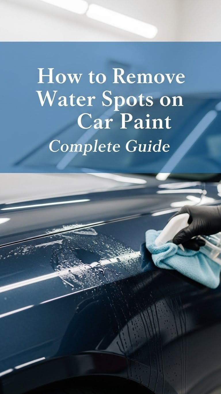 how to get rid of water spots on car paint