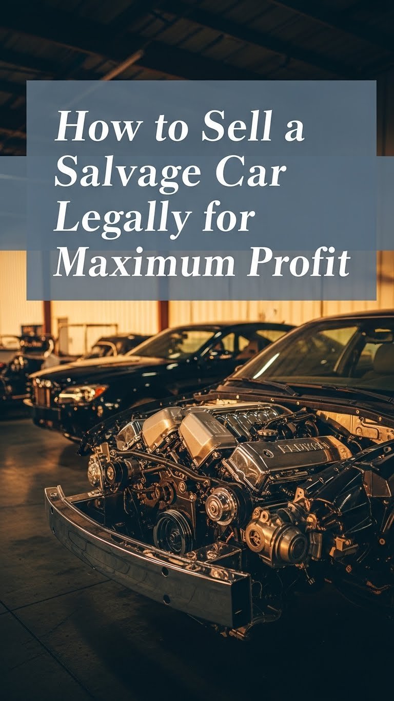How to Sell a Salvage Car Legally for Maximum Profit 1 how do i sell a salvage car