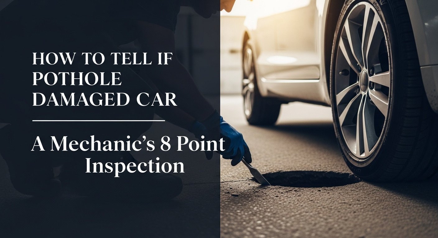 How to Tell If Pothole Damaged Car A Mechanic’s 8 Point Inspection