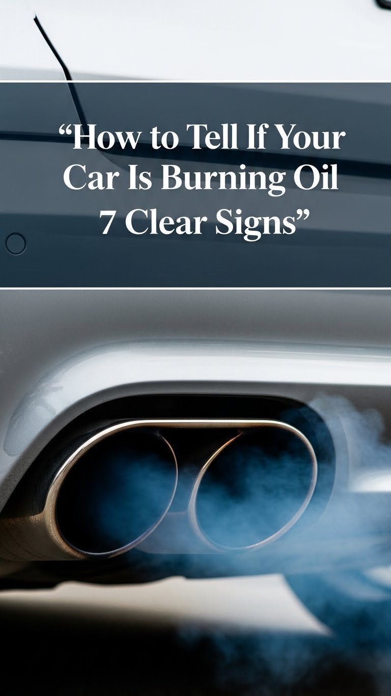 how do you know if your car is burning oil