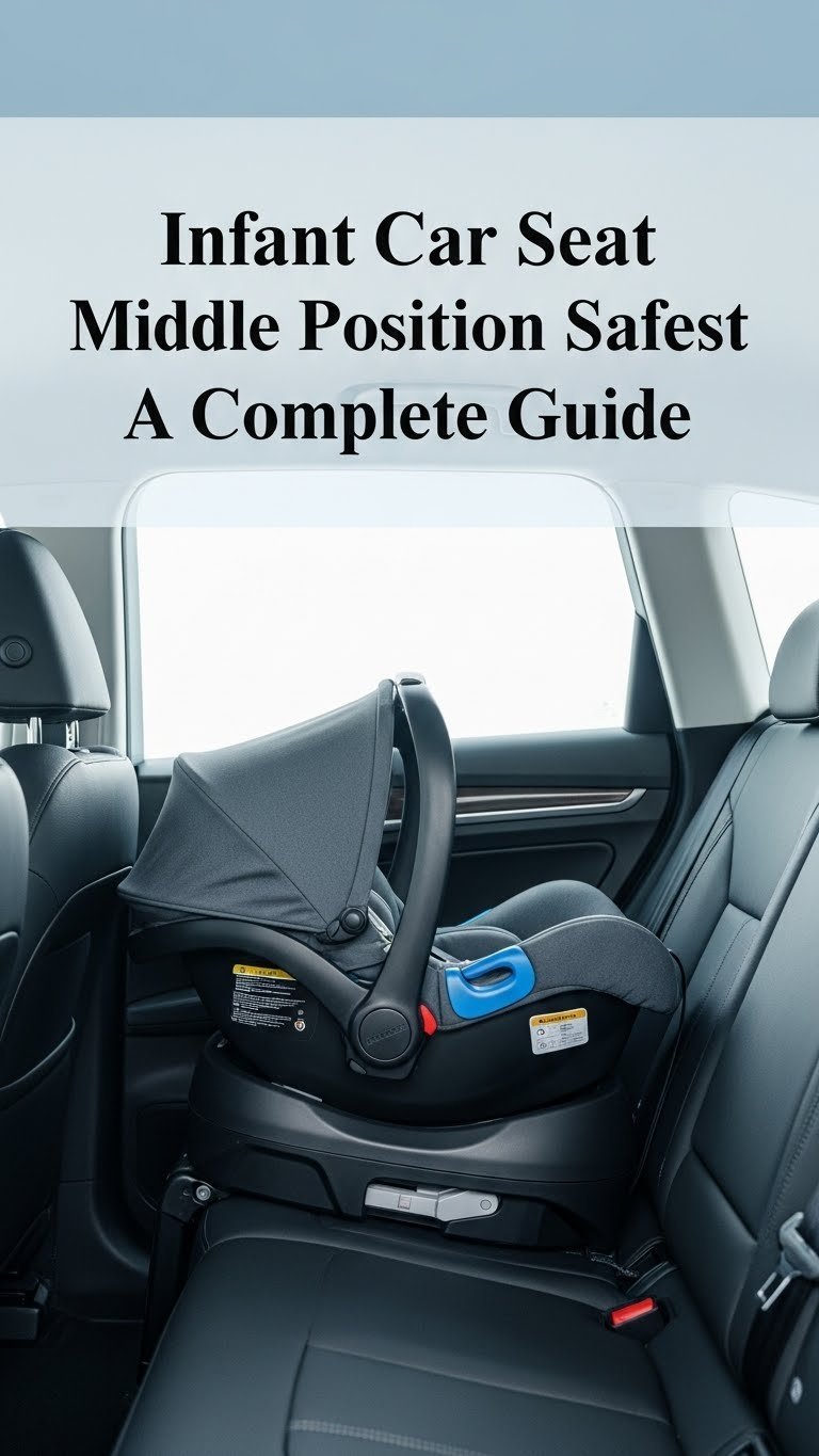 can you put an infant car seat in the middle