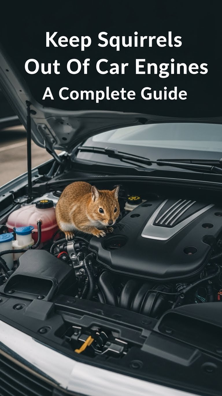 how do you keep squirrels out of car engines
